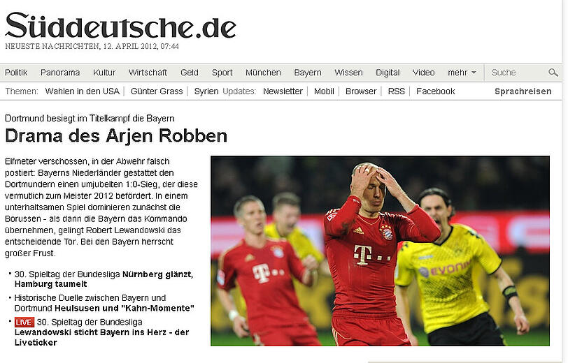 FC Bayern: Dortmund gegen Bayern: Die Pressestimmen - FC Bayern - Abendzeitung München
