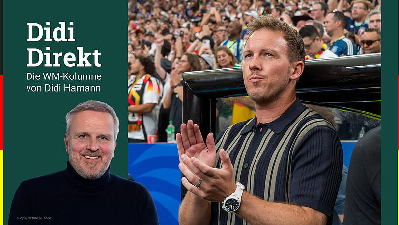 Didi Hamann thematisiert in seiner WM-Kolumne die verzwickte Situation von Bundestrainer Julian Nagelsmann. Didi Hamann thematisiert in seiner WM-Kolumne die verzwickte Situation von Bundestrainer Julian Nagelsmann.