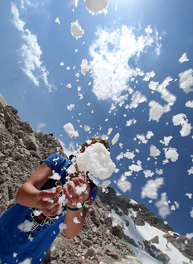Sommerwetter auf der Zugspitze- die Bilder