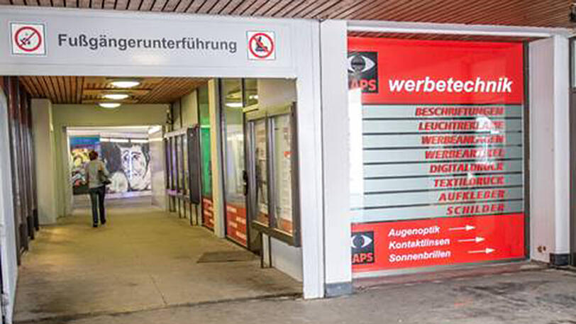 In dieser Fußgängerunterführung kam es zur Schlägerei.