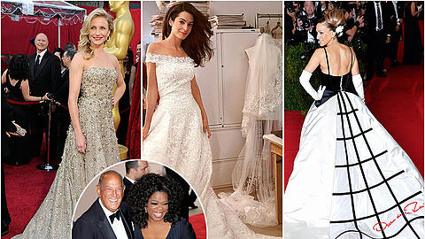 Oscar de la Renta war der Liebling der Stars. Sehen Sie seine schönsten Kleider in der Bilderstrecke.