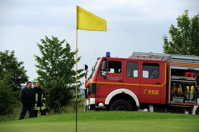 Golfplatz im hessischen Waldeck: Hier starben durch einen Blitzeinschlag drei Frauen.