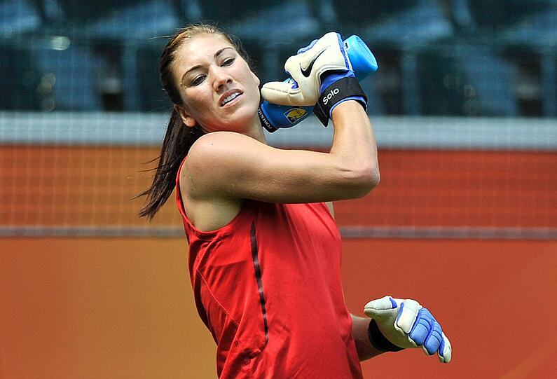 Macht immer eine gute Figur: Hope Solo.