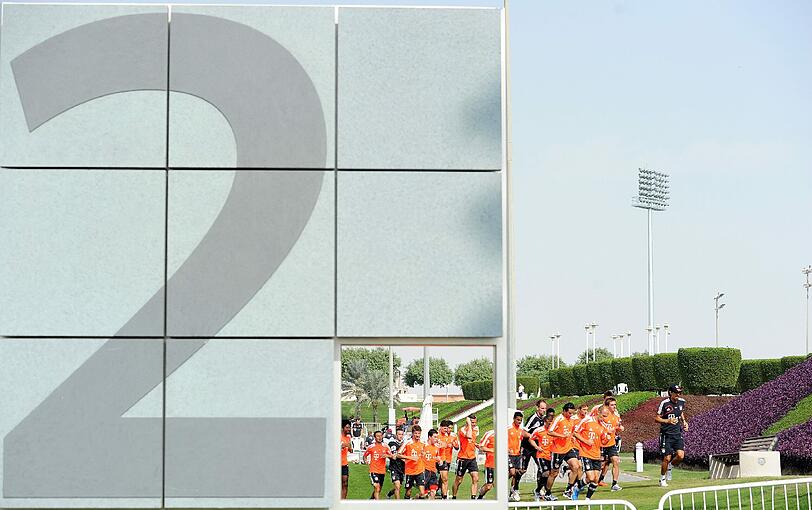 Letzter Tag in Doha: Regenerationstraining am Morgen.