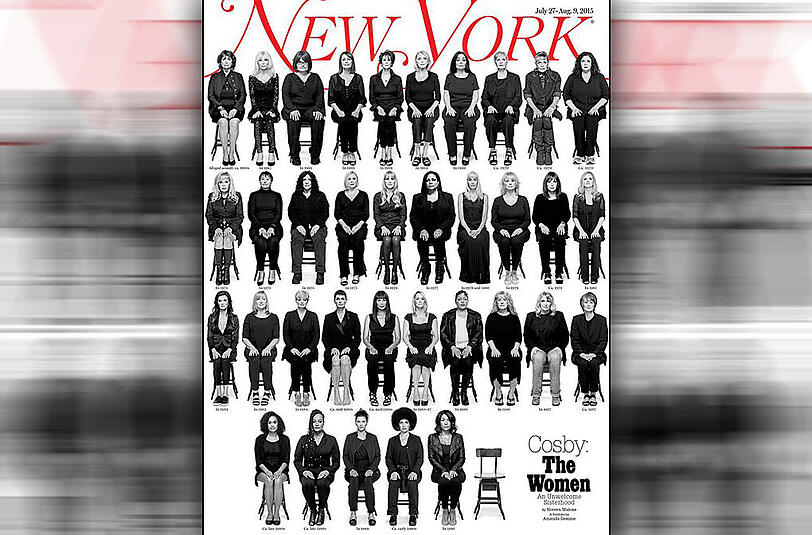 Das neue "New York Magazine"-Cover zeigt 35 Frauen, die Bill Cosby des sexuellen Missbrauchs beschuldigen.