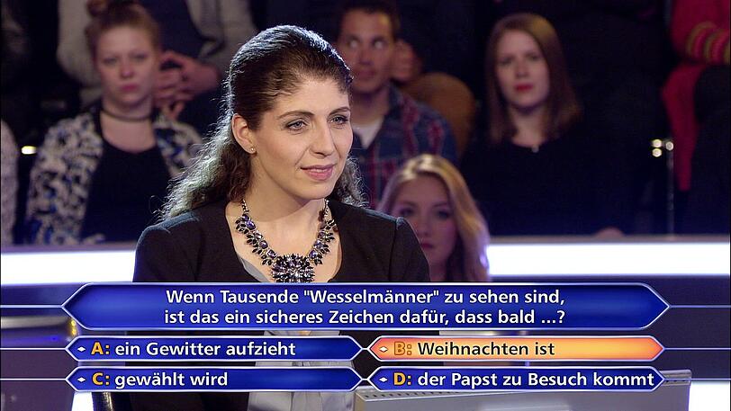 Christina Werth aus Berlin  gewinnt bei "Wer wird Millionär?" 500.000 Euro.