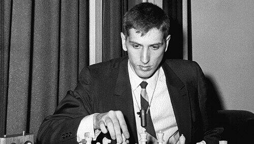 Bobby Fischer beim Schach 1965 Bobby Fischer beim Schach 1965