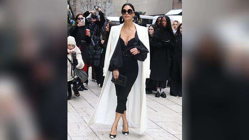 Nicole Scherzinger bei der Carolina Herrera Show im Rahmen der New York Fashion Week.