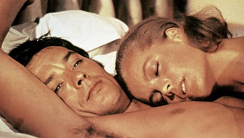 Der letzte gemeinsame Film: Romy Schneider und Alain Delon in "Der Swimmingpool" (1969). Der letzte gemeinsame Film: Romy Schneider und Alain Delon in "Der Swimmingpool" (1969).