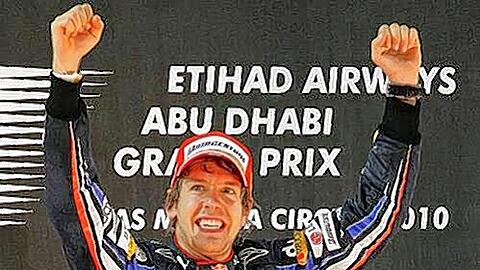 Bejubelt seinen WM-Triumph: Sebastian Vettel.