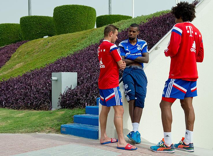 Bilder vom FC Bayern aus dem Trainingslager in Doha.