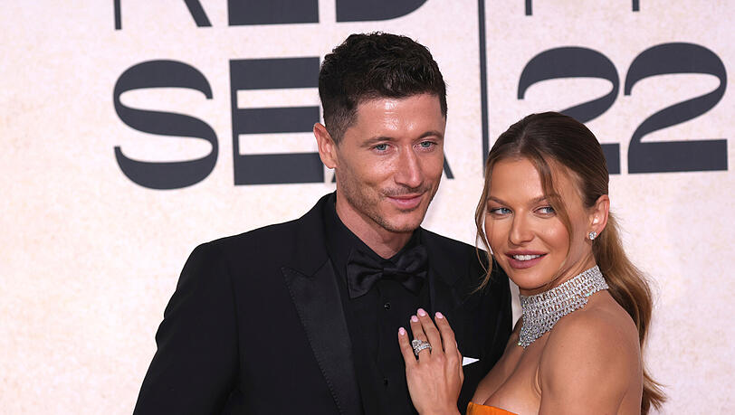 Robert Lewandowski und Ehefrau Anna.