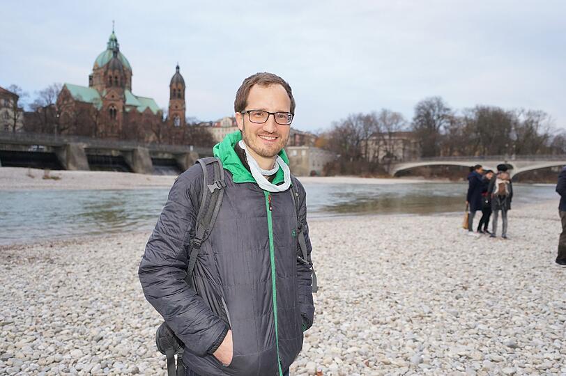Stefan Hubl an der Isar....