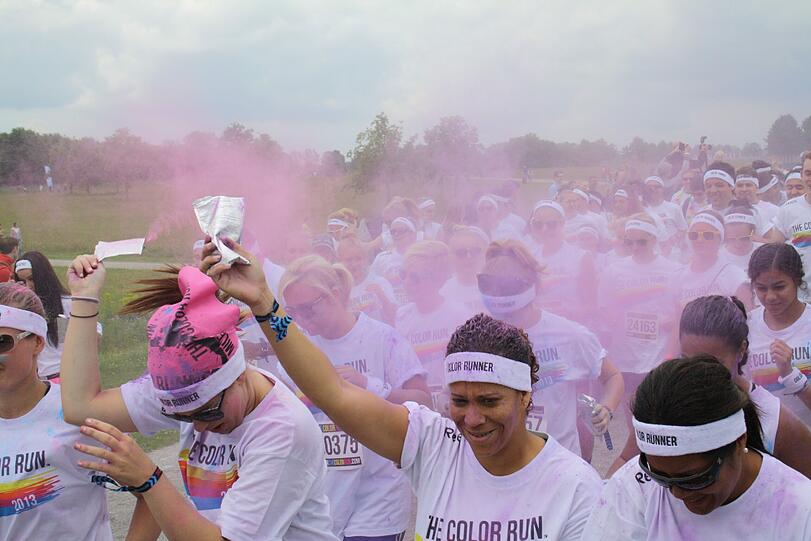 Bunter geht's nicht: Der Color Run in Riem. Die Bilder.