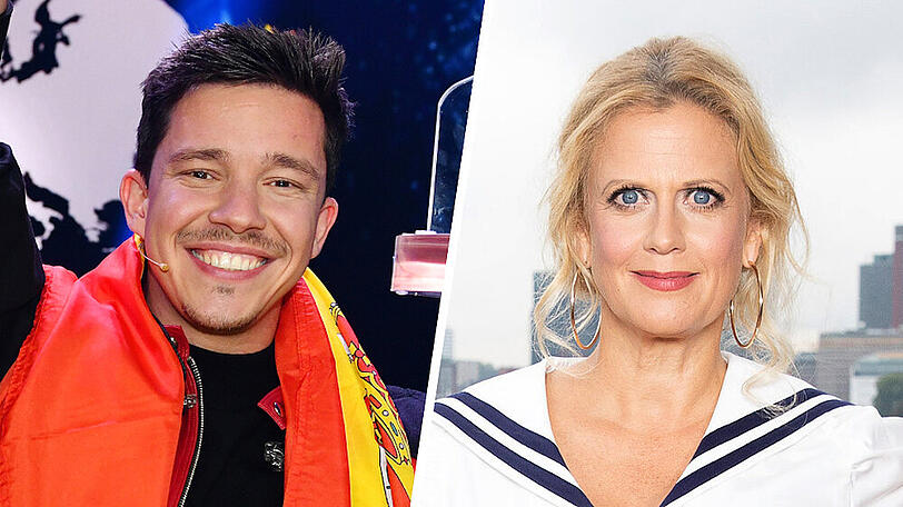 Nico Santos und Barbara Schöneberger feierten am Samstagabend besondere ESC-Momente.