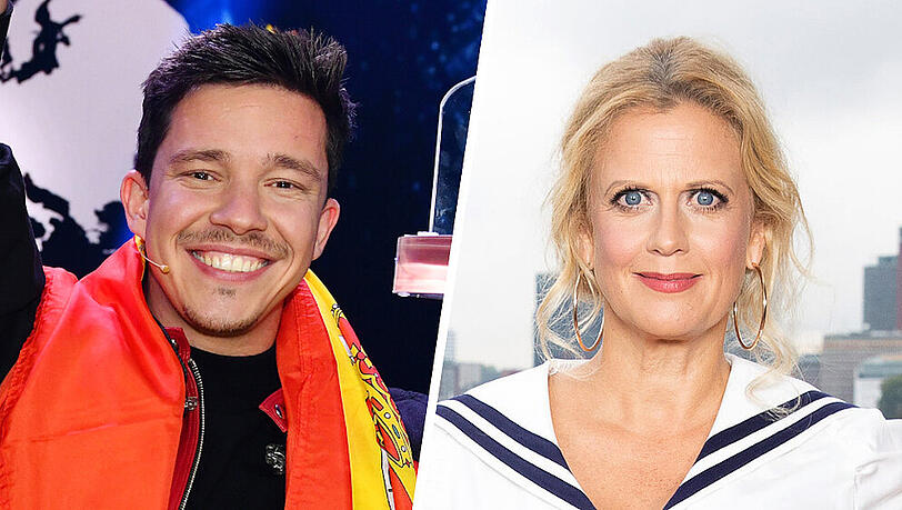 Nico Santos und Barbara Schöneberger feierten am Samstagabend besondere ESC-Momente. Nico Santos und Barbara Schöneberger feierten am Samstagabend besondere ESC-Momente.
