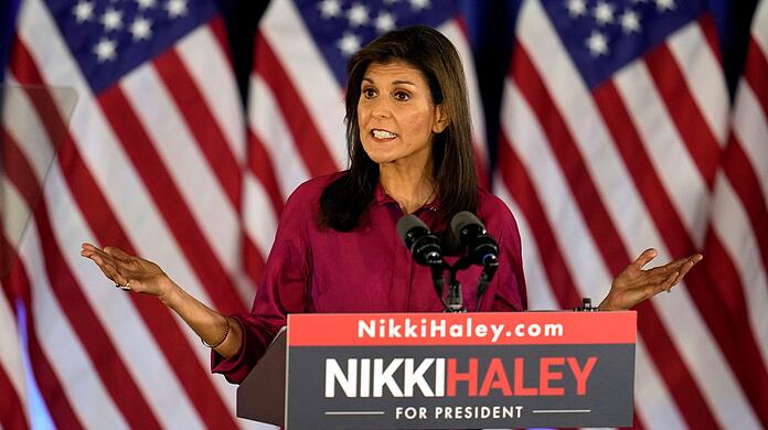 Ohne Trump kommt auch sie nicht mehr zu TV-Duellen: Präsidentschaftsbewerberin Nikki Haley.