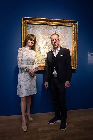 Dr. Sonja Lechner (Geschäftsführerin Kunstkonnex) und Dr. Roger Diederen (Direktor Kunsthalle München).
