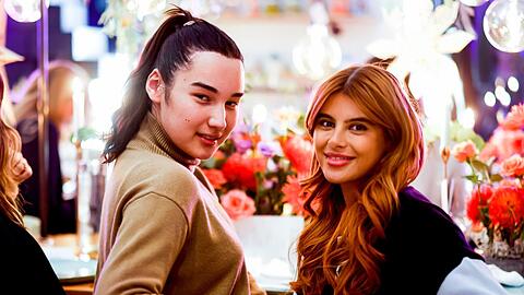Alex Mariah Peter (l.) gewann 2021 "Germany's next Topmodel", Romina Palm wurde Vierte.