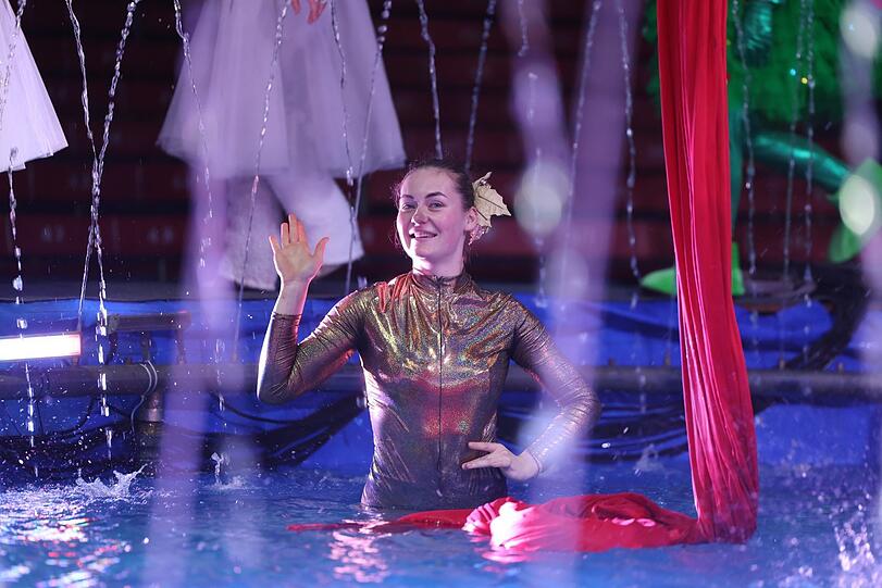 Eins ist klar: Wasserscheu ist diese K&uuml;nstlerin auf gar keinen Fall.