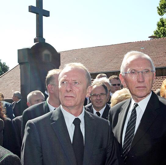 Münchens zweiter Bürgermeister Hep Monatzeder und KVR-Chef Wilfried Blume-Beyerle.