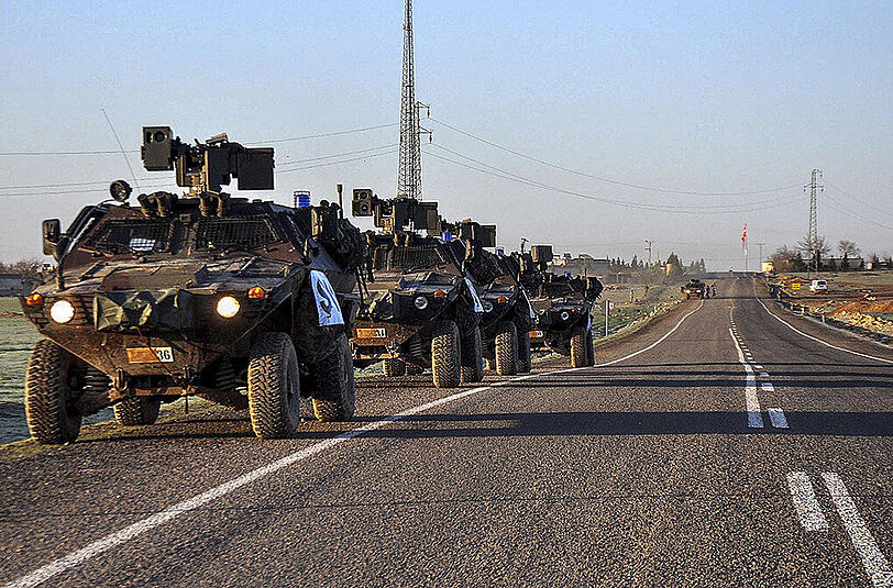 Türkische Militärfahrzeuge in Syrien (Symbolbild)