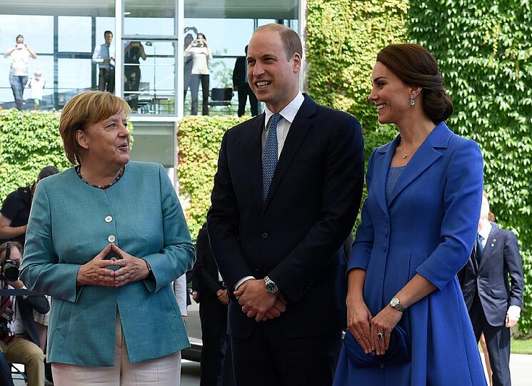 Die britischen Royals bei der Ankunft in Berlin