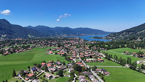 Der Ort Rottach-Egern im Landkreis Miesbach.