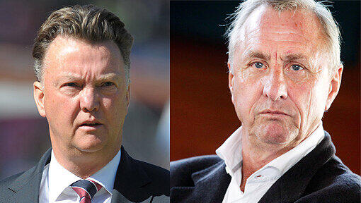 Das Chaos beim niederländischen Top-Klub Ajax Amsterdam geht weiter: Zehn Trainer der Fußballschule von Ajax und Idol Johan Cruyff ziehen gegen die Ernennung von Louis van Gaal zum Direktor vor Gericht. Das Chaos beim niederländischen Top-Klub Ajax Amsterdam geht weiter: Zehn Trainer der Fußballschule von Ajax und Idol Johan Cruyff ziehen gegen die Ernennung von Louis van Gaal zum Direktor vor Gericht.