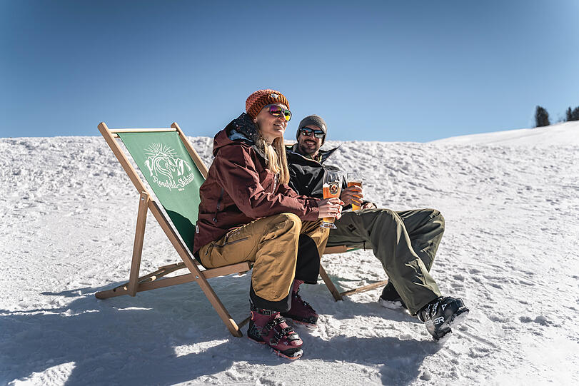 Herrliches Wintersonnenwetter genießen im Berchtesgadener Land.