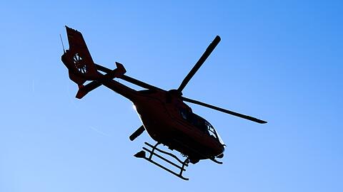 Nach Angaben der Polizei war ein Rettungshubschrauber im Einsatz. (Symbolbild)
