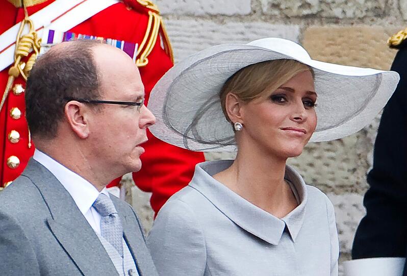 Da waren sie noch Gäste: Fürst Albert und  Charlene bei der Hochzeit von Kate und William.