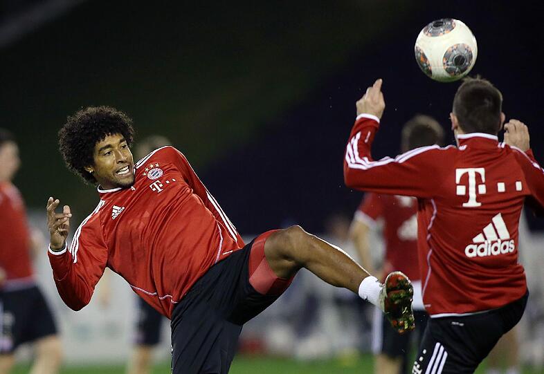 Weitere Bilder vom ersten Training des FC Bayern aus dem Trainingslager in Doha.