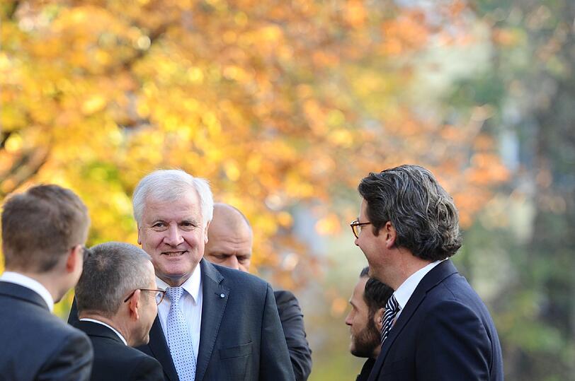 Ein gut gelaunter Horst Seehofer vor der CSU-Vorstandssitzung am Montag.