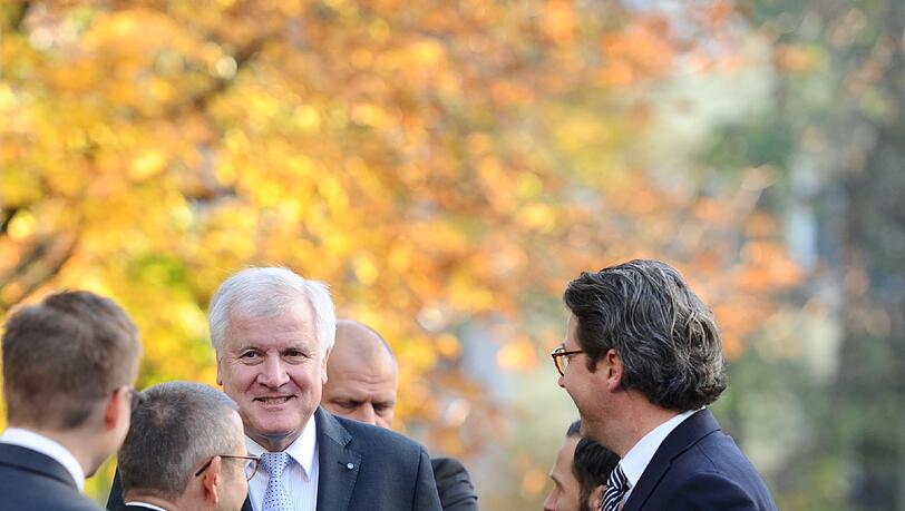 Ein gut gelaunter Horst Seehofer vor der CSU-Vorstandssitzung am Montag. Ein gut gelaunter Horst Seehofer vor der CSU-Vorstandssitzung am Montag.