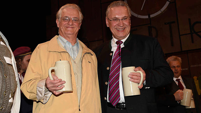 Joachim Herrmann mit seinem Double Michael Vogtmann