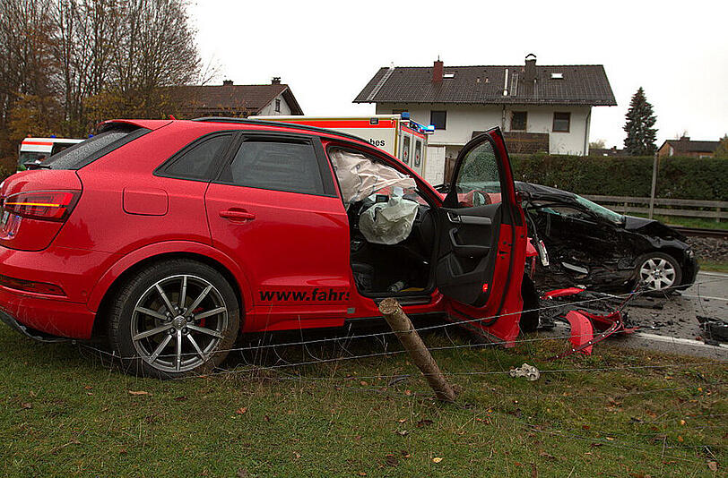 Die Bilder vom Unfall in Traunstein.
