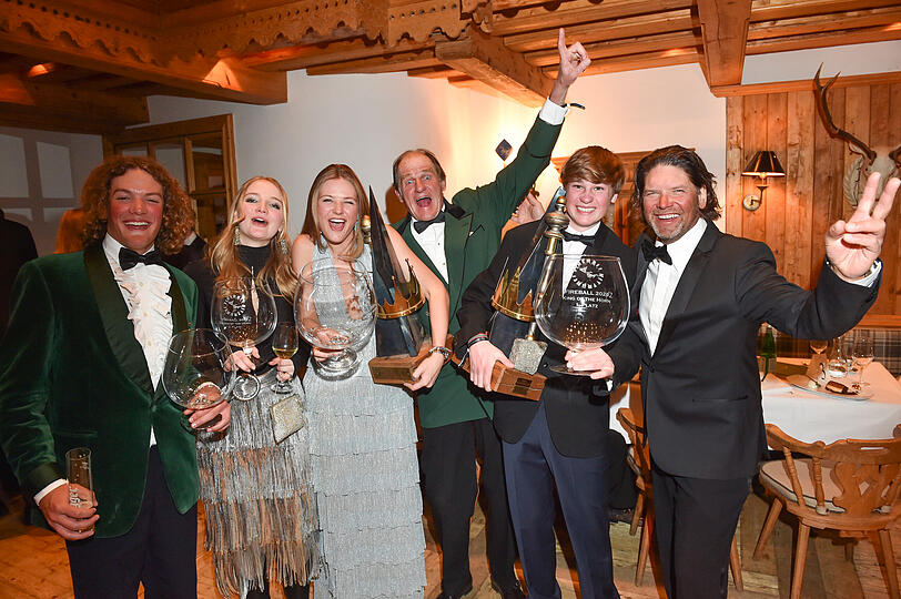 Christoph von Oeynhausen, Toni Rittberg, Laetitia Deusch, Gugu Tyszkiewicz, und Sohn Kasimir Tyszkiewicz und Manfred Hofer