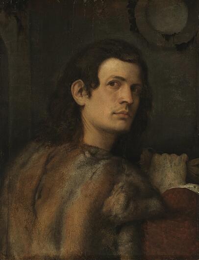 Typisch Giorgione: Sein junger Venezianer (1505/10) dreht sich um, neugierig, erwartungsvoll, deshalb kann man sich seinem Blick nicht entziehen. Typisch Giorgione: Sein junger Venezianer (1505/10) dreht sich um, neugierig, erwartungsvoll, deshalb kann man sich seinem Blick nicht entziehen.