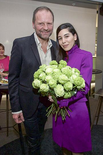 Siegbert Wahler und Designerin Anabelle Tsitsin