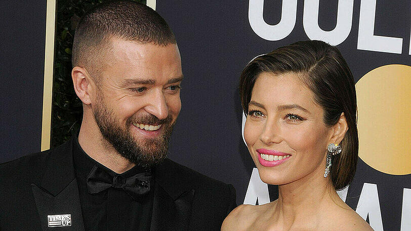 Die Schauspieler Justin Timberlake und Jessica Biel trotzen den Krisengerüchten.