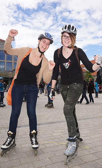 Sportlich: Der Saison-Auftakt der AOK-Blade-Night.