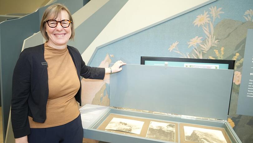 Beste Laune: Die Leiterin des Alpinen Museums, Friederike Kaiser, zeigt Teile der Dauerausstellung. Beste Laune: Die Leiterin des Alpinen Museums, Friederike Kaiser, zeigt Teile der Dauerausstellung.