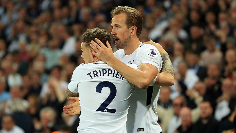 Von 2015 bis 2019 spielten Harry Kane und Kieran Trippier (l.) zusammen bei Tottenham, bevor der Außenverteidiger zuerst den Sprung ins Ausland wagte – zu Atlético Madrid.