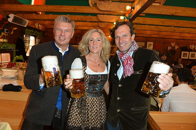 Dieter Reiter, Sabine Nalinger und AZ-Chefredakteur Arno Makowsky