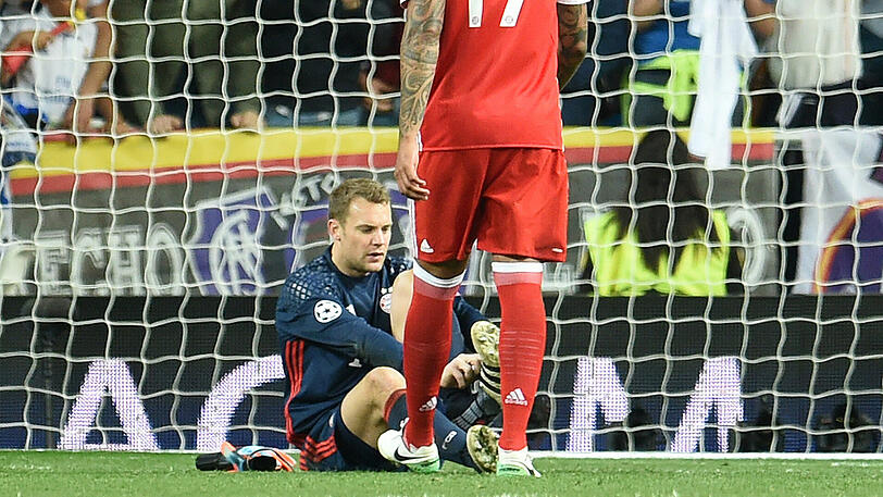 Beim Duell gegen Real Madrid brach sich Manuel Neuer den Mittelfuß.