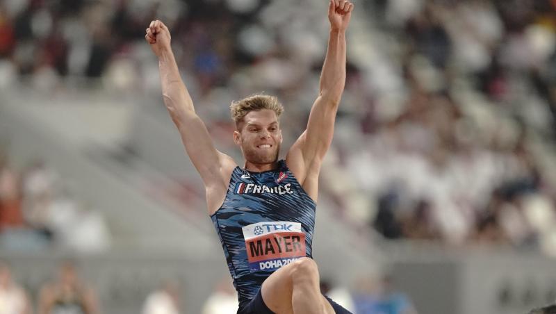 Liegt nach dem ersten Zehnkampf-Tag auf Rang drei: Weltrekordler Kevin Mayer aus Frankreich beim Weitsprung. Liegt nach dem ersten Zehnkampf-Tag auf Rang drei: Weltrekordler Kevin Mayer aus Frankreich beim Weitsprung.