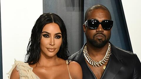 Kanye West mit Kim Kardashian im Jahr 2020.