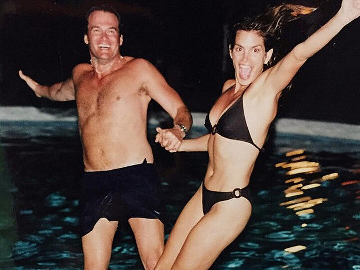 Cindy Crawford und ihr Mann Rande Gerber sprangen in die Ehe und in den Pool
