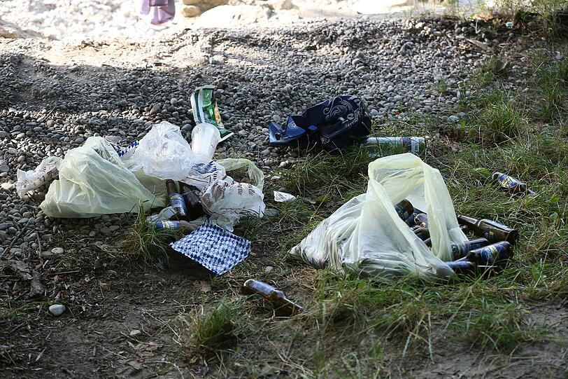 Weiltere Bilder vom Müllchaos an der Isar und in den Parks.